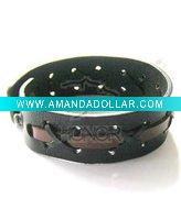 Wholesale Cowhide wristband leather armlet Dress bangle-BR0015b