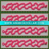 Foreign popular Silicon hollow color bracelets