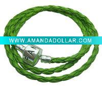 Wholesale charm leather bracelet