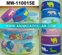 Fashion width debossed silicone bracelets