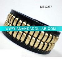 Wholesale fashion costume PU leather bracelet