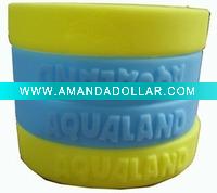 Wholesale Embossed Silicon Rubber Bracelets & Wristbands