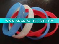 Wholesale Silicone bracelet with shining powder