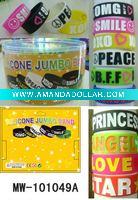 Wholesale Fashion width debossed silicone bracelets