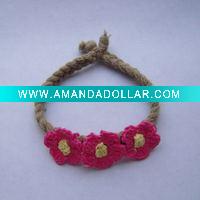 Flower Cord Bracelet