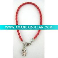Wholesale Kabbalah bracelet,Satin Cord Hamsa Bracelet,hand charms bracelet
