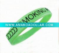 Wholesale Hot silicone wristband glow in the dark