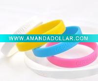 Wholesale Hot silicone bracelets/wristband for promotion
