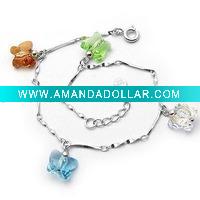 Wholesale crystal alloy bracelet