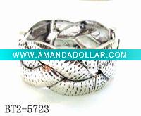 charm alloy cuff bracelet