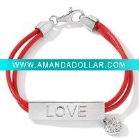 Wholesale B460 LOVE ID tag cord bracelet