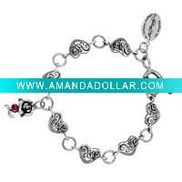 Heart-shaped Charm Bracelets