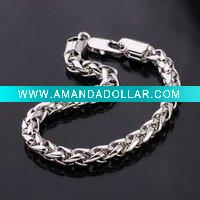 Wholesale 2011 fashion accessories rhodium plated bracelet(H2G1550-A106)