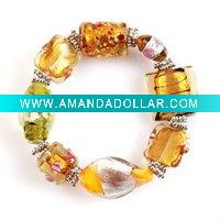Wholesale 2011 fashion glass Hand-painted bracelet,welcome to OEM
