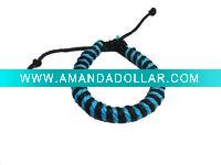 Wholesale two color of handmade 2011 fashion leather bracelet