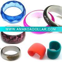 Colorful Lady's resin bangle