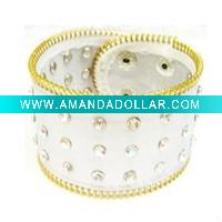 Wholesale 2011 new fashion jewelry personalized white rhinestone bracelets jewelry