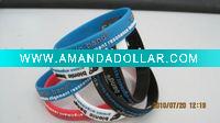 Wholesale HOT sale debossed embossed Silicone bracelet