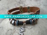 Wholesale 2010 Fashion newest styles Leather Bracelet