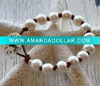Wholesale Pearl Leather Bracelet MP-051