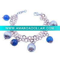 Wholesale Natural Gemstone Charm Bracelet