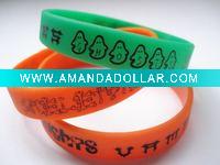 Printed silicone bracelet
