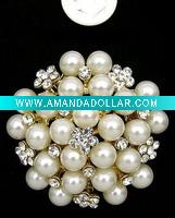 Wholesale Golden plated shining crystal brooch,P2608