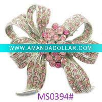 Wholesale 2011 rhinestones bowknot brooch (ms0394)