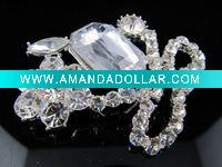 Wholesale lovely crystal alloy brooch