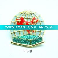 religious medals brooch