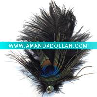 Peacock Feather Brooch