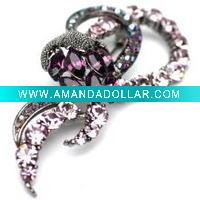 rhinestone brooch