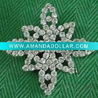 Wholesale flower rhinestone brooch