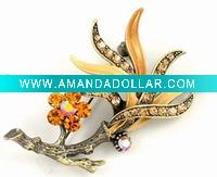 rhinestone brooch