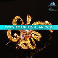 Wholesale Fashion Crystal Flower Brooch