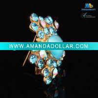 Wholesale Fancy Aquamarine Crystal Brooch
