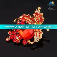 Wholesale Fashion Hyacinth Rhinestone Brooches