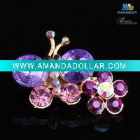 Wholesale Fashion Butterfly Flower Brooches