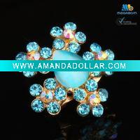 Wholesale Fashion Crystal Flower Brooch