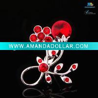 Wholesale Fancy Red Crystal Brooches