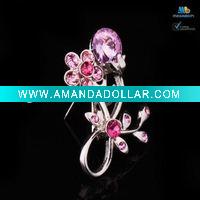 Wholesale Fancy Pink Crystal Brooches