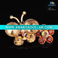 Wholesale Fashion Butterfly Flower Brooches