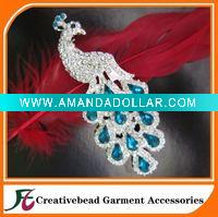 Wholesale 2011 fashion style peacock rhinestone brooch