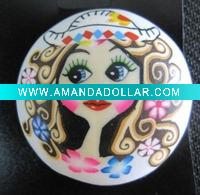 plastic brooch