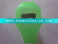 digital silicone watch