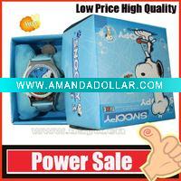 Wholesale Power seller! Fashion cartoon watch snoopy watch children wrist watches kids watchs A026 wholesale