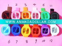 Wholesale 100pcs/lot clever and favorite wrist silicon watch