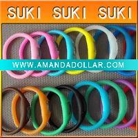 Wholesale anion silicone rubber sport watch