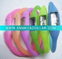 2011 newest style sport silicone wristband watch with various colors