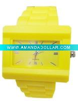 Wholesale square silicone watch